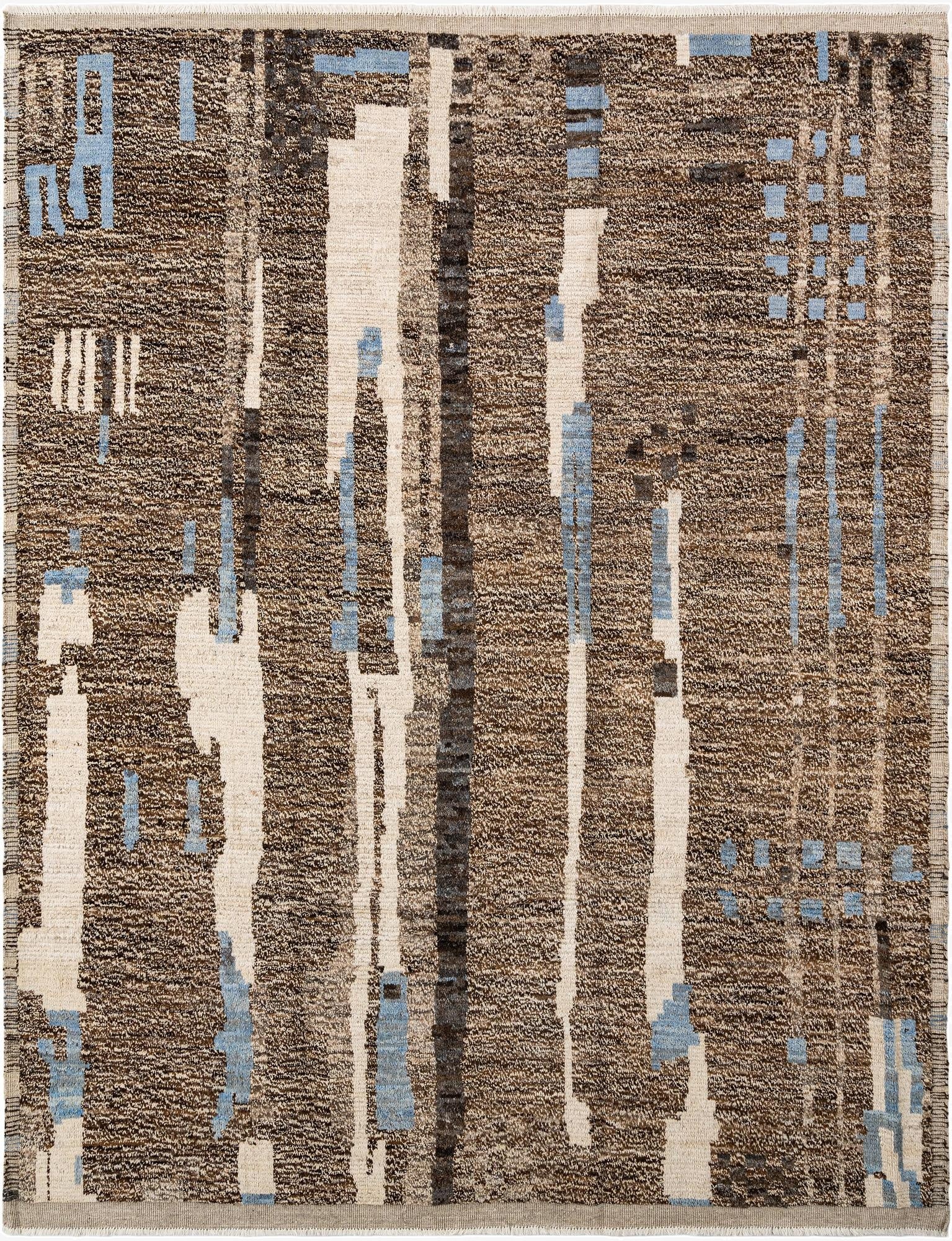 8' x 10' 4  Hand Knotted Beni Marok Rug