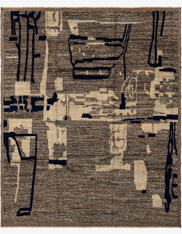8' 3 x 10' 1 Hand Knotted Beni Marok Rug
