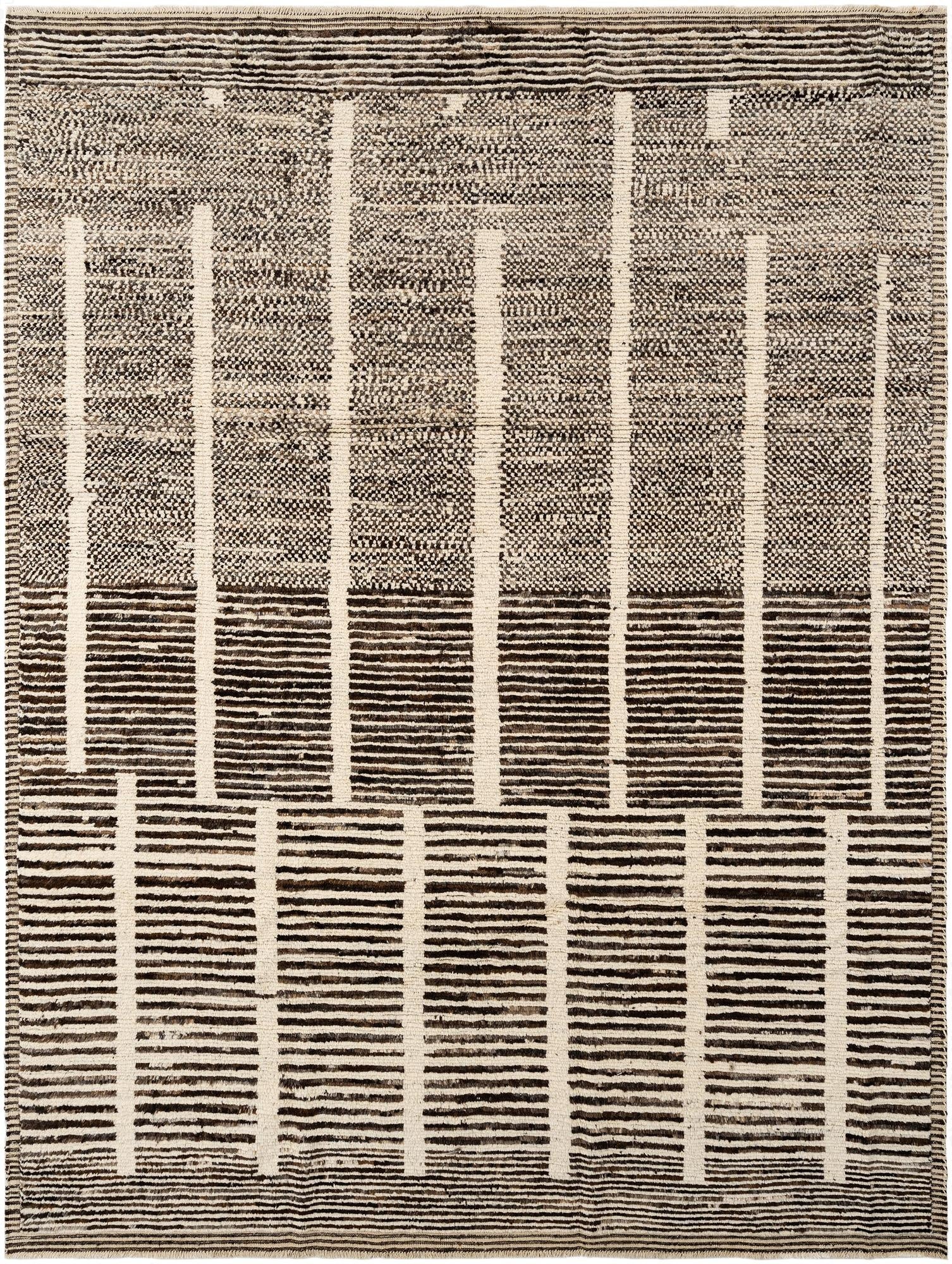 9' 1 x 11' 11  Hand Knotted Beni Marok Rug