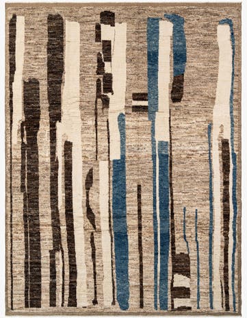 9' 1 x 12' 2 Hand Knotted Beni Marok Rug