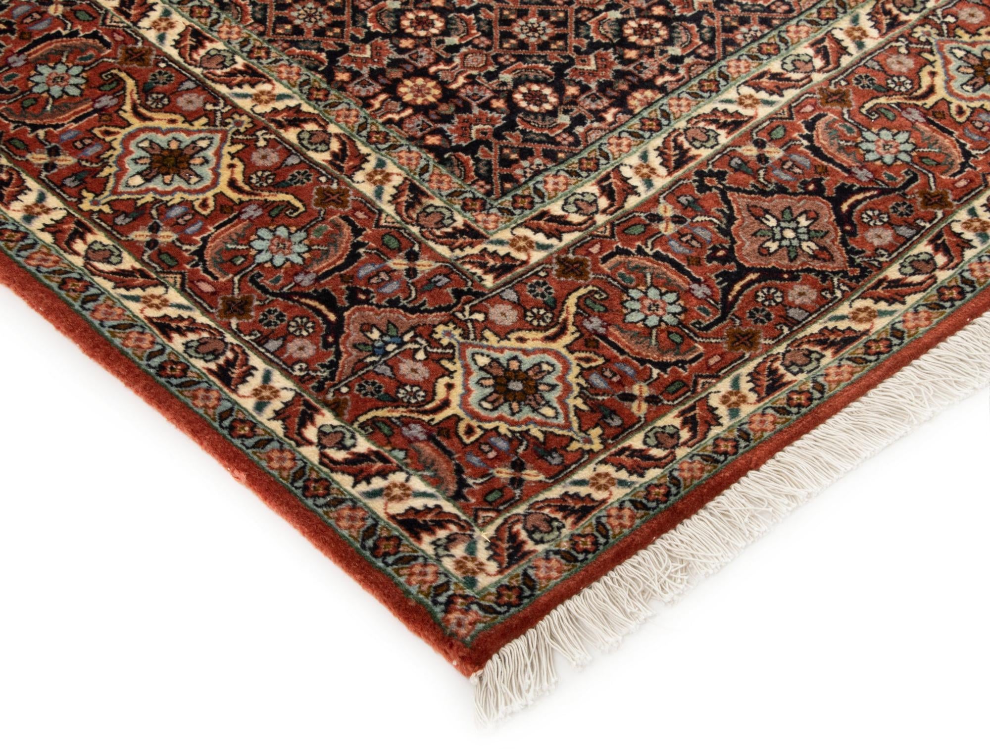 6' 9 x 9' 10 Hand Knotted Bidjar Persian Wool Rug