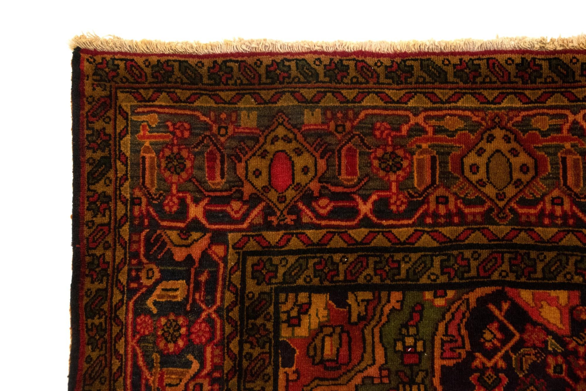 6' 8 x 9' 8 Hand Knotted Bidjar Persian Wool Rug