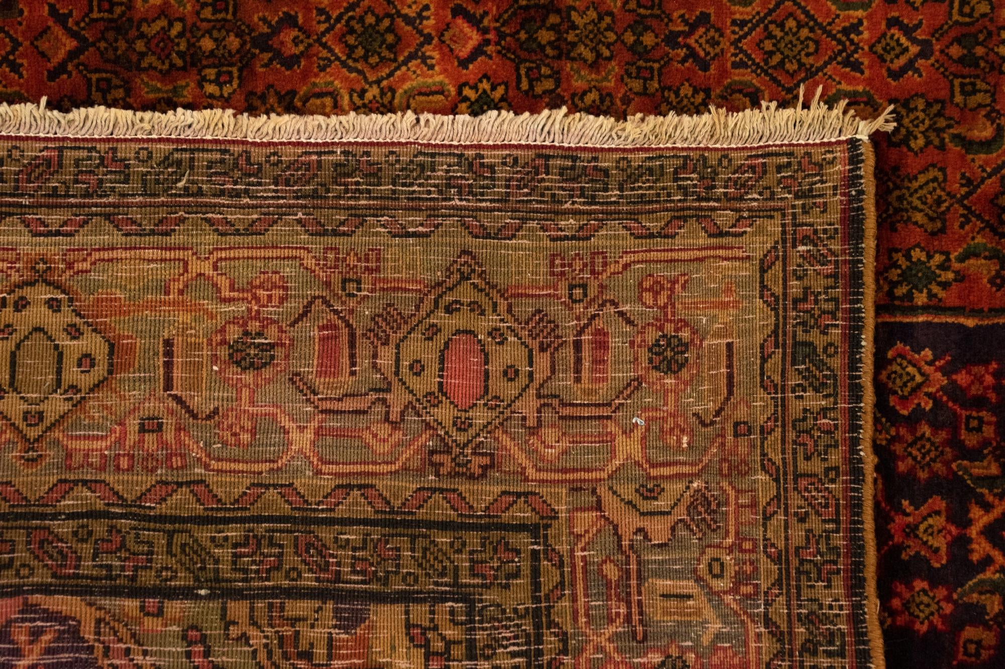6' 8 x 9' 8 Hand Knotted Bidjar Persian Wool Rug