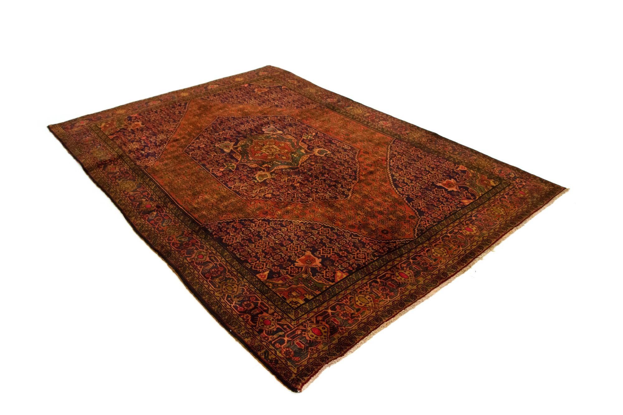 6' 8 x 9' 8 Hand Knotted Bidjar Persian Wool Rug