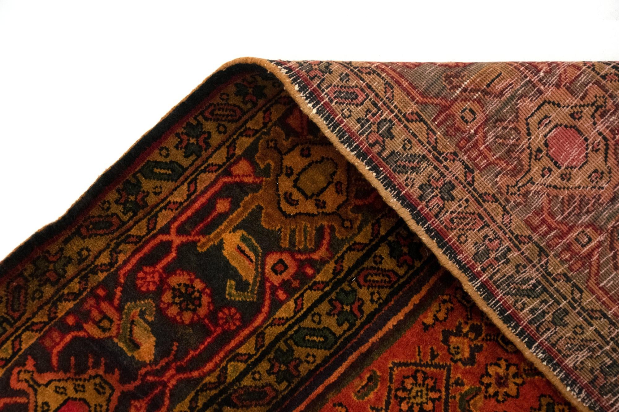 6' 8 x 9' 8 Hand Knotted Bidjar Persian Wool Rug
