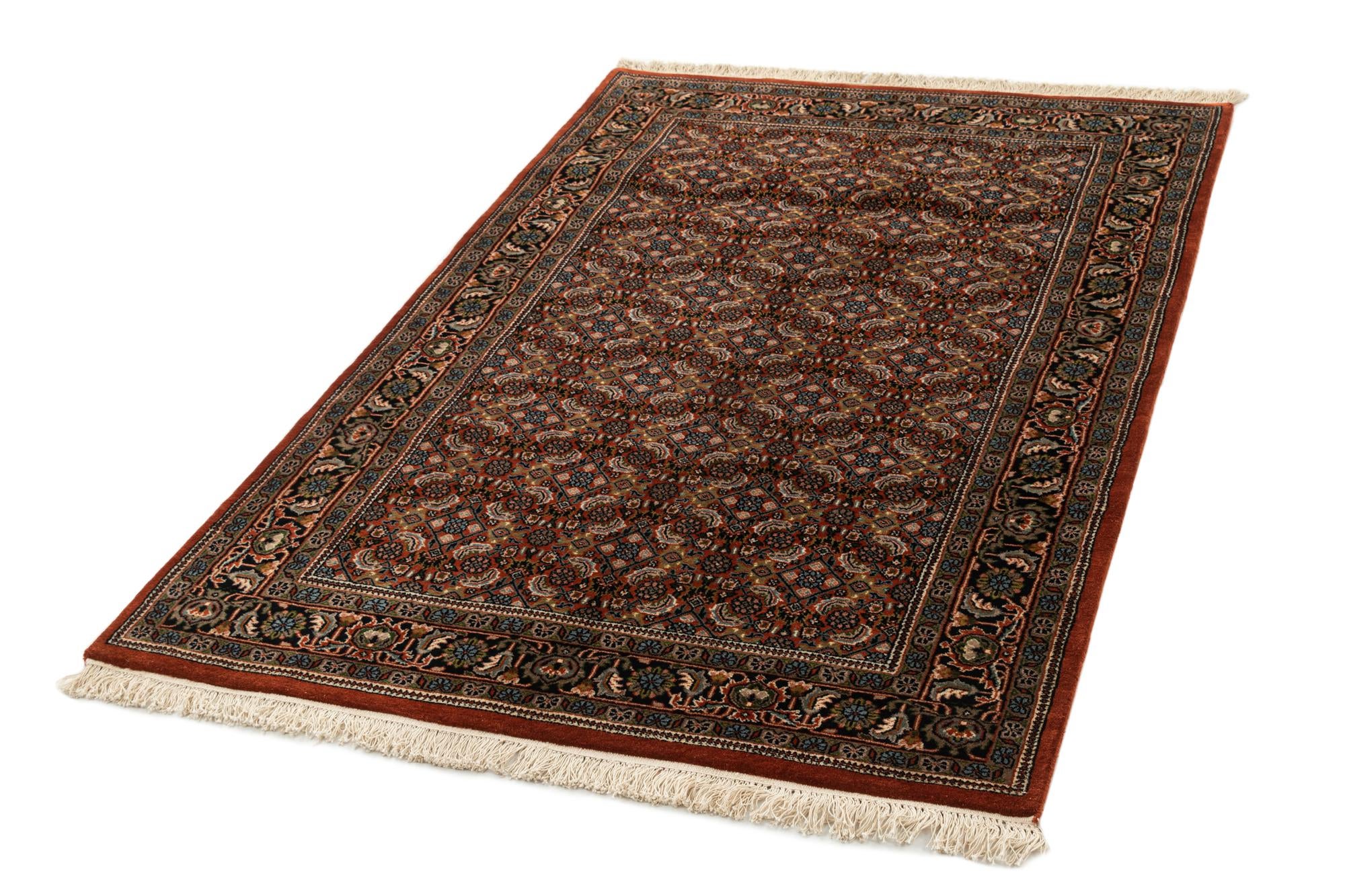 4' x 6' 6 Hand Knotted Bidjar Oriental Wool Rug
