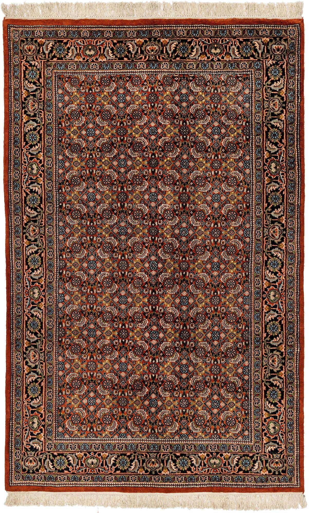 4' x 6' 6 Hand Knotted Bidjar Oriental Wool Rug