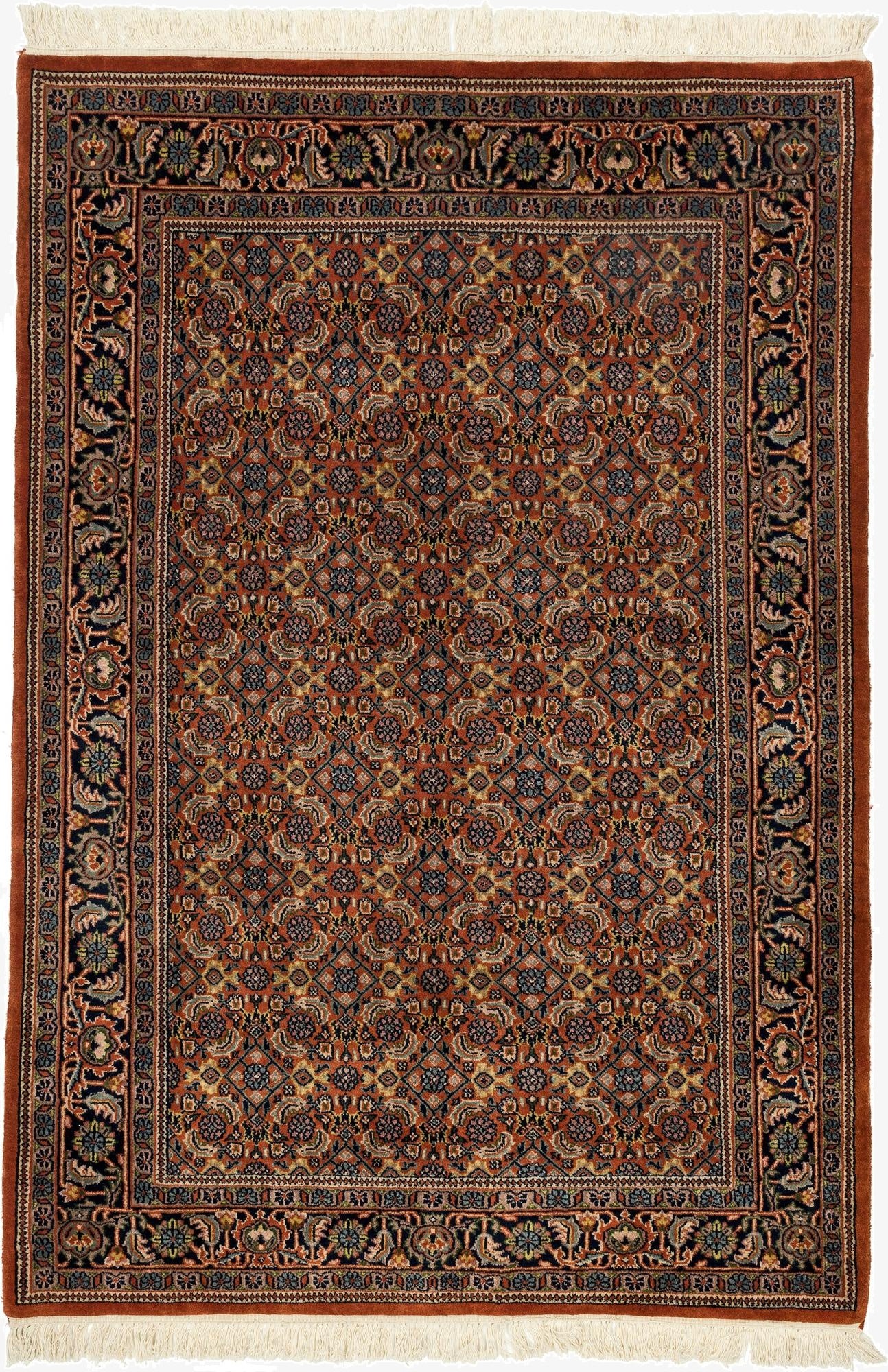 4' 2 x 6'  Hand Knotted Bidjar Oriental Wool Rug
