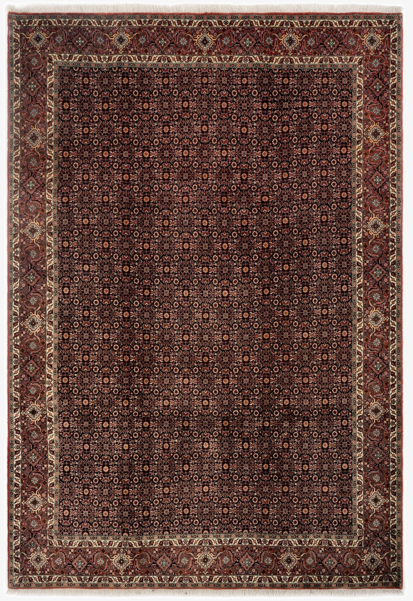 6' 9 x 9' 10  Hand Knotted Bidjar Persian Wool Rug