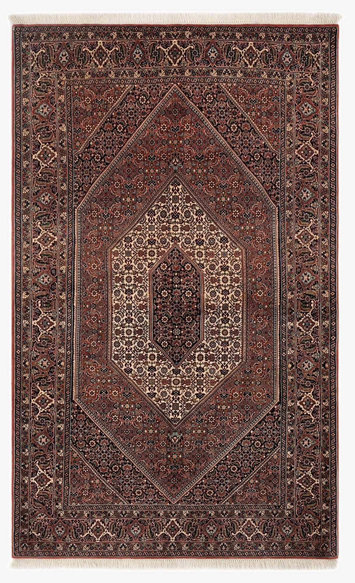 4' 11 x 8'  Hand Knotted Bidjar Persian Wool Rug