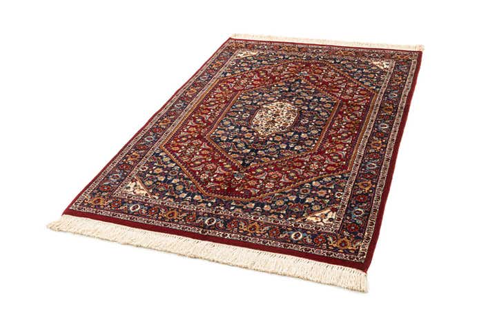 4' 2 x 6' 5 Hand Knotted Birjand Oriental Wool Rug