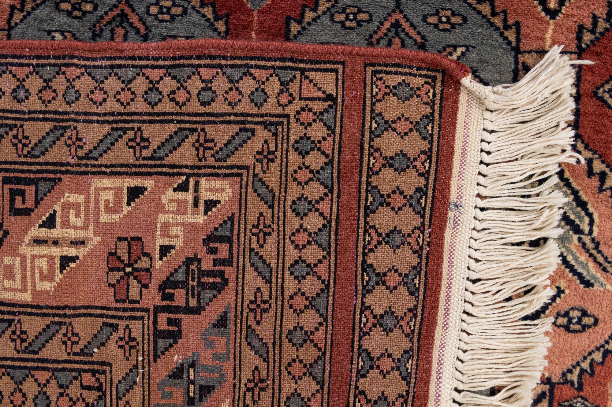 4' 3 x 6' Hand Knotted Bokhara Oriental Wool Rug
