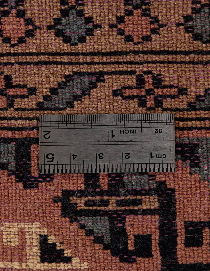 Detail image of 4' 3 x 6'  Hand Knotted Bokhara Oriental Wool Rug