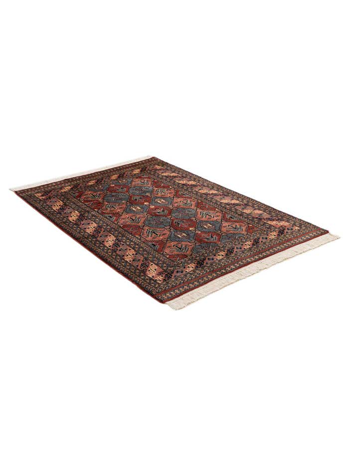 4' 3 x 6' Hand Knotted Bokhara Oriental Wool Rug