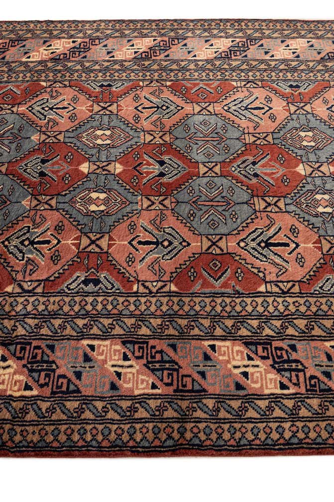 4' 3 x 6' Hand Knotted Bokhara Oriental Wool Rug