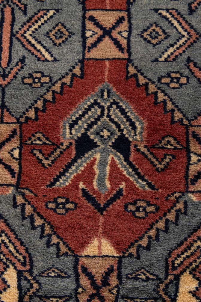 4' 3 x 6' Hand Knotted Bokhara Oriental Wool Rug