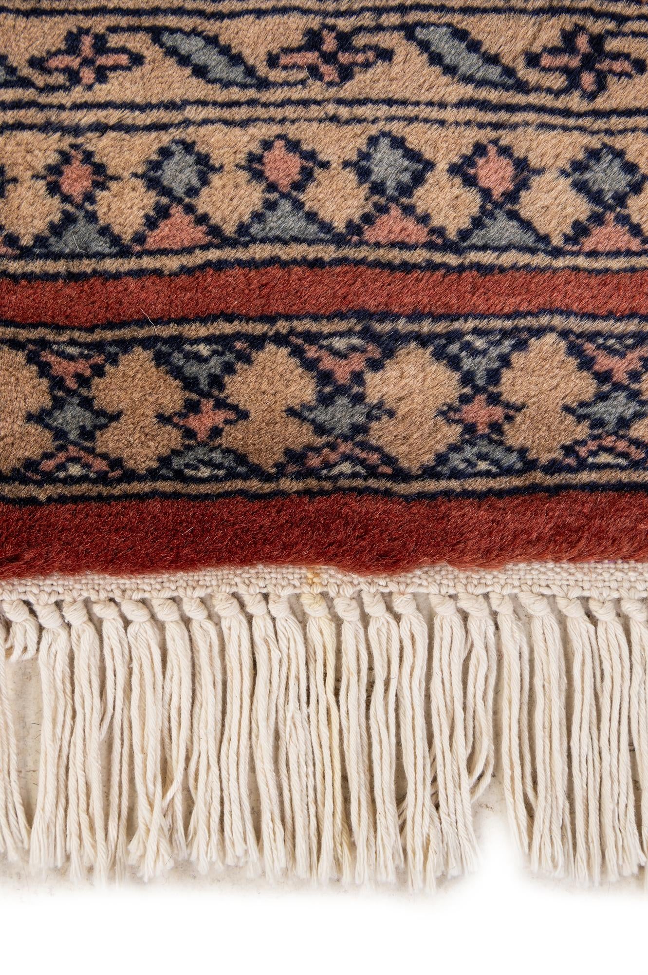 4' 3 x 6' Hand Knotted Bokhara Oriental Wool Rug
