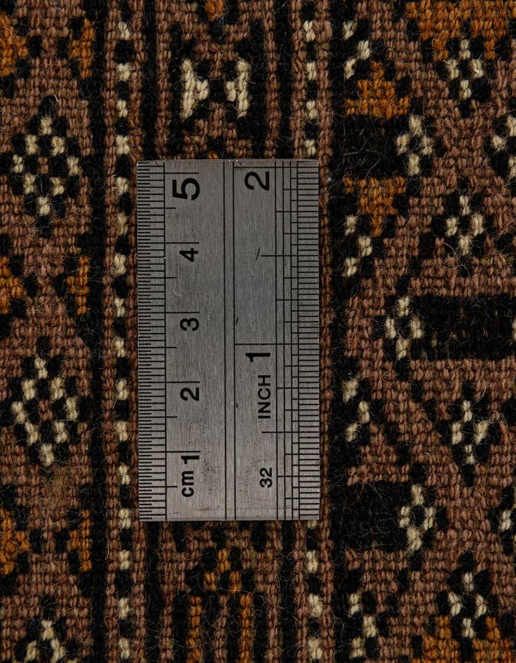 Detail image of 4' 3 x 5' 10  Hand Knotted Bokhara Oriental Wool Rug