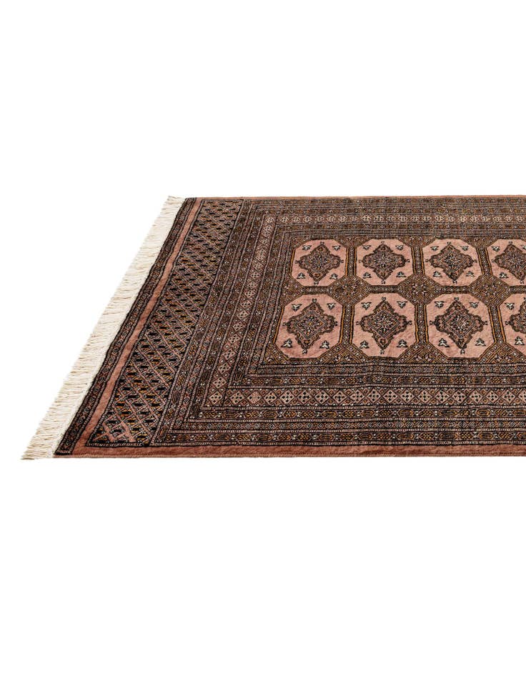 Detail image of 4' 3 x 5' 10  Hand Knotted Bokhara Oriental Wool Rug