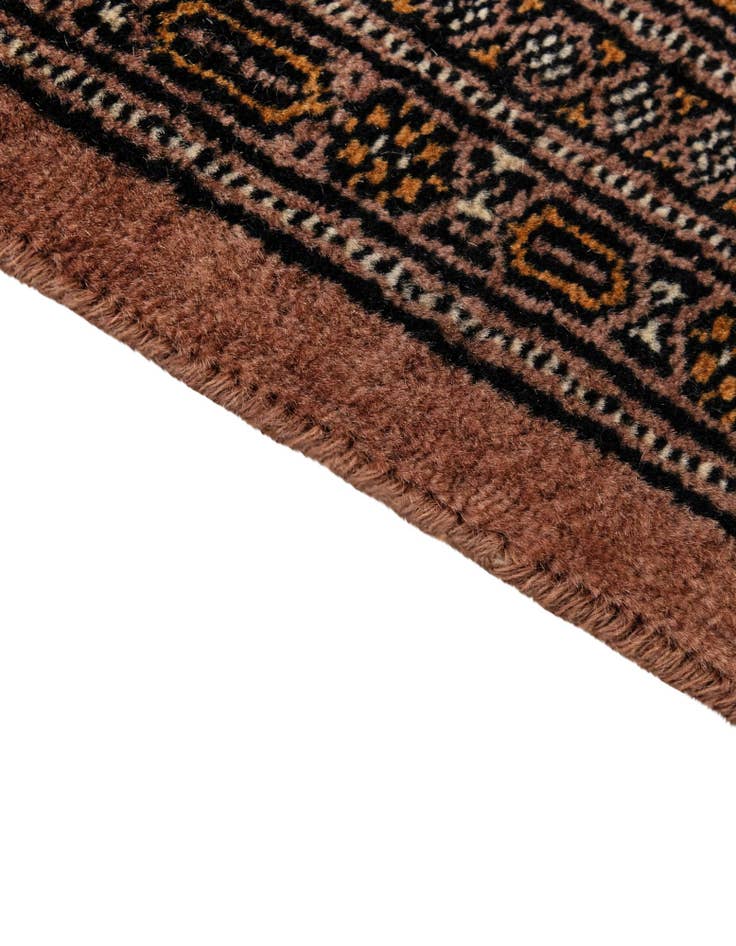 Detail image of 4' 3 x 5' 10  Hand Knotted Bokhara Oriental Wool Rug