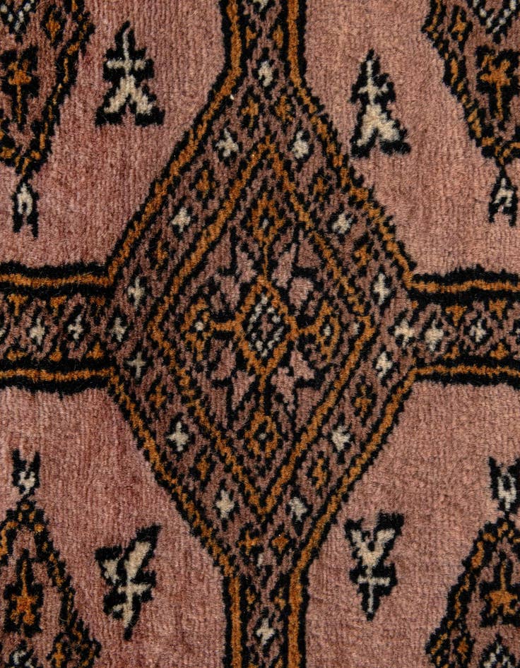 Detail image of 4' 3 x 5' 10  Hand Knotted Bokhara Oriental Wool Rug