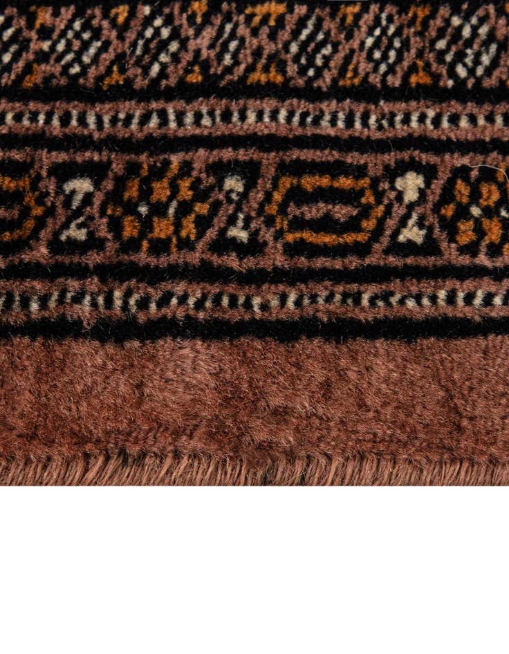 Detail image of 4' 3 x 5' 10  Hand Knotted Bokhara Oriental Wool Rug
