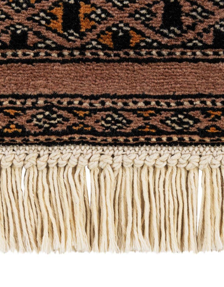 Detail image of 4' 3 x 5' 10  Hand Knotted Bokhara Oriental Wool Rug