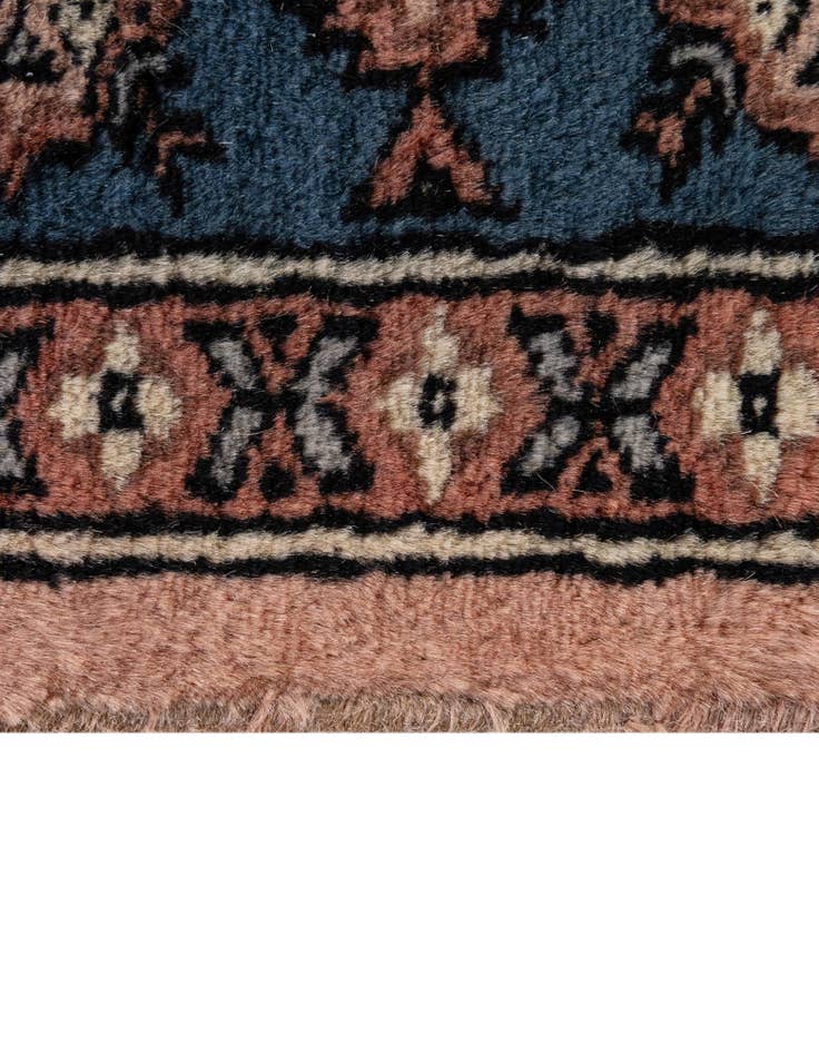 Detail image of 4' 2 x 6' 1 Hand Knotted Bokhara Oriental Wool Rug