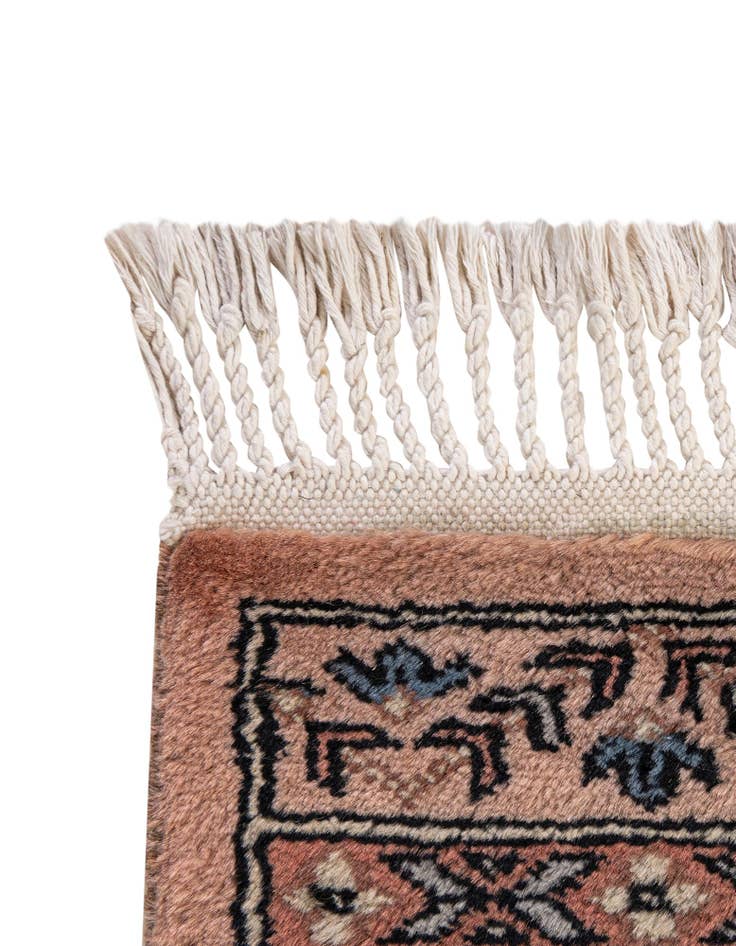 Detail image of 4' 2 x 6' 1 Hand Knotted Bokhara Oriental Wool Rug