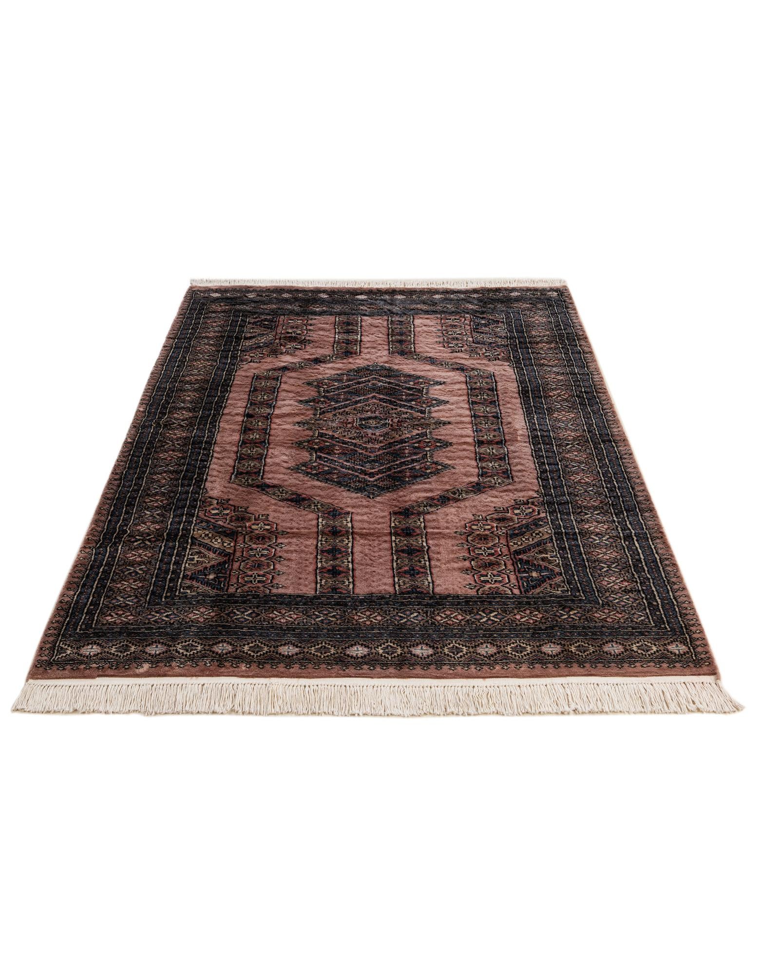 4' 2 x 6' 6 Hand Knotted Bokhara Oriental Wool Rug