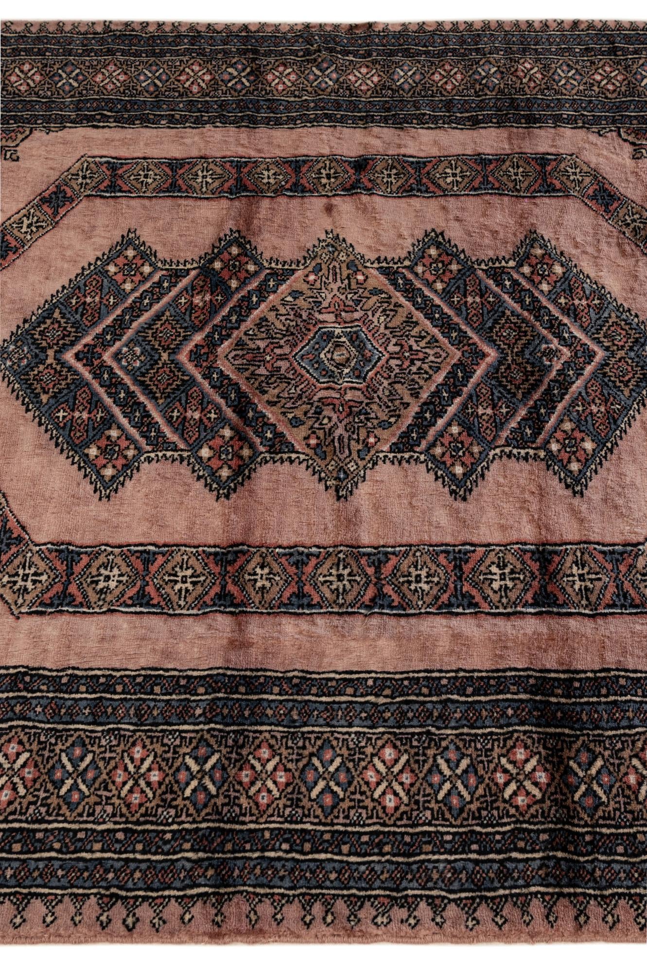 4' 2 x 6' 6 Hand Knotted Bokhara Oriental Wool Rug