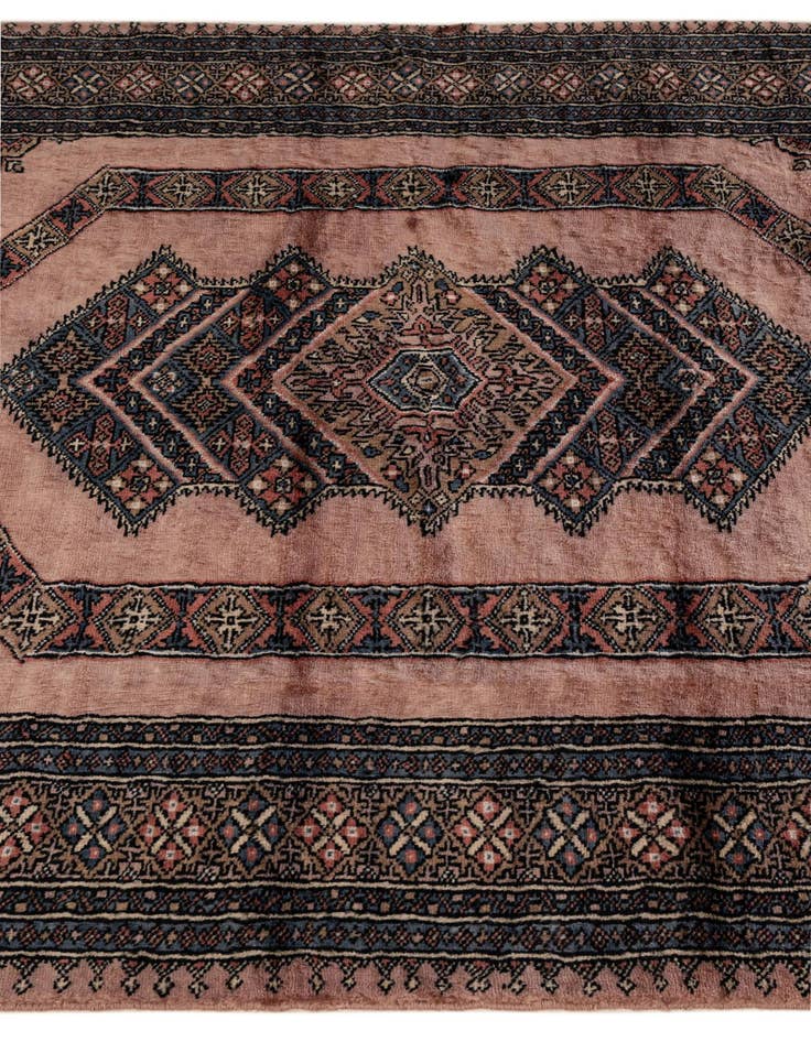 Detail image of 4' 2 x 6' 6  Hand Knotted Bokhara Oriental Wool Rug