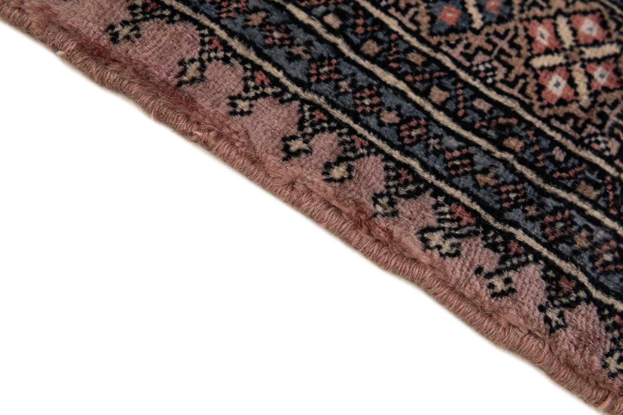 4' 2 x 6' 6 Hand Knotted Bokhara Oriental Wool Rug