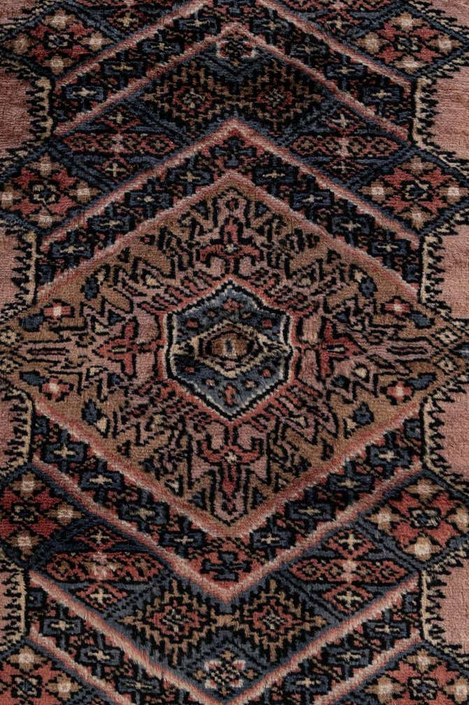 4' 2 x 6' 6 Hand Knotted Bokhara Oriental Wool Rug