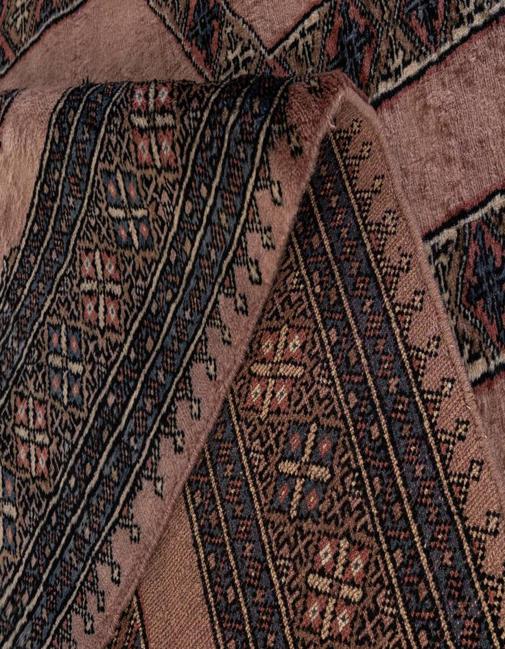 Detail image of 4' 2 x 6' 6  Hand Knotted Bokhara Oriental Wool Rug