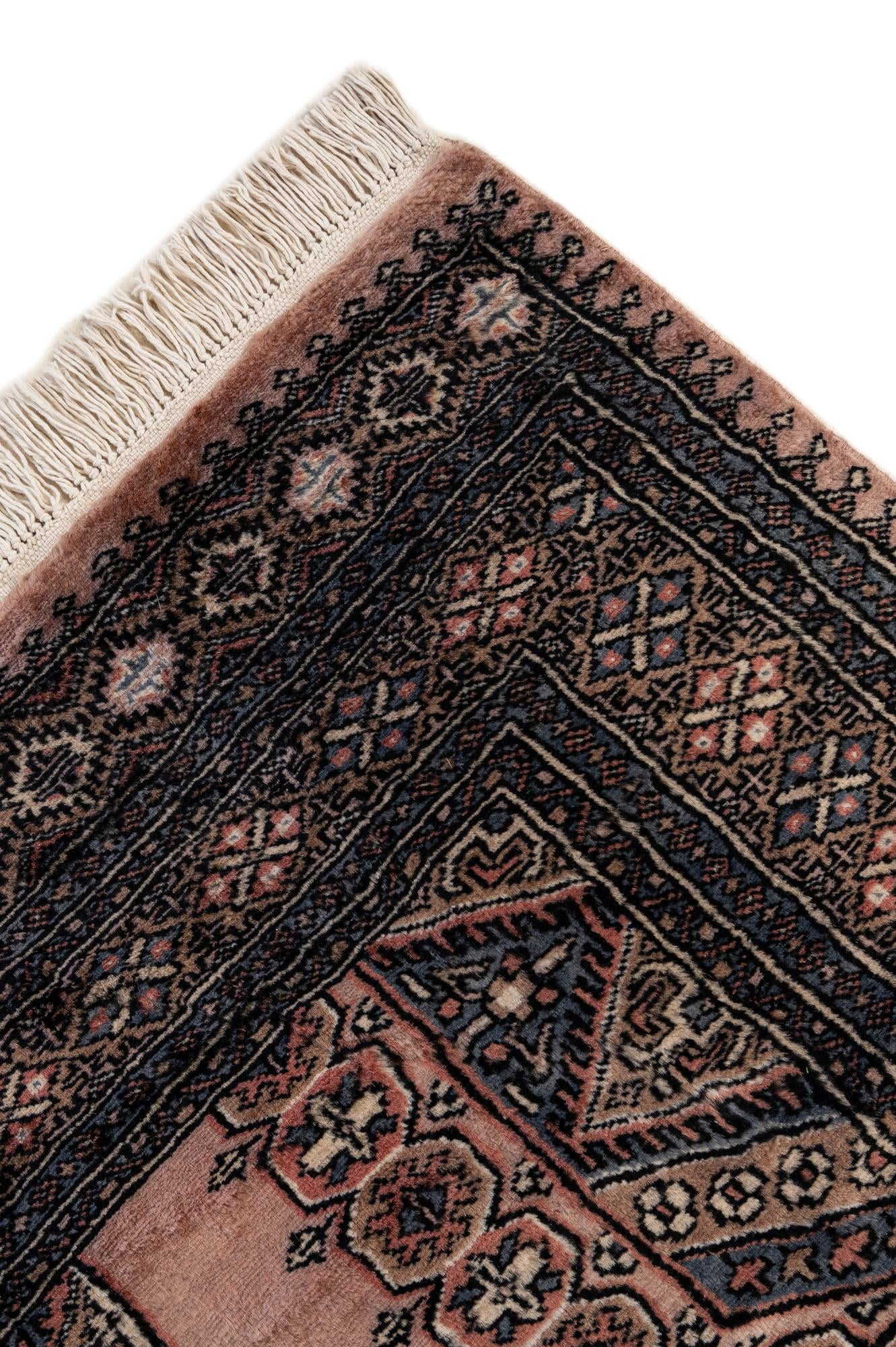 4' 2 x 6' 6 Hand Knotted Bokhara Oriental Wool Rug