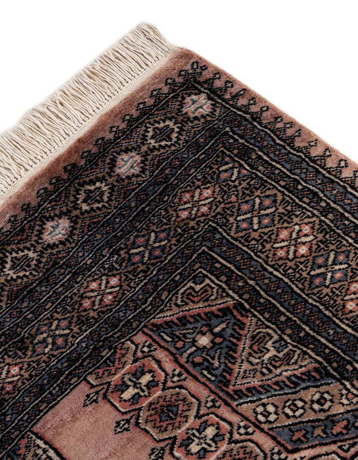 Detail image of 4' 2 x 6' 6  Hand Knotted Bokhara Oriental Wool Rug