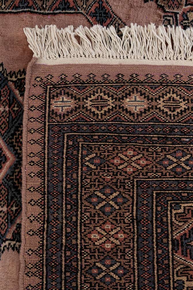 4' 2 x 6' 6 Hand Knotted Bokhara Oriental Wool Rug