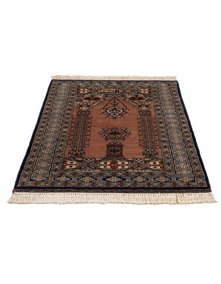 Detail image of 2' 8 x 4' 1  Hand Knotted Bokhara Oriental Wool Rug