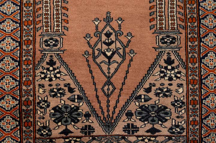 2' 7 x 4' 6 Hand Knotted Bokhara Oriental Wool Rug