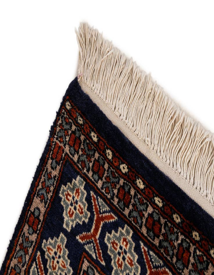 Detail image of 2' 7 x 4' 6  Hand Knotted Bokhara Oriental Wool Rug