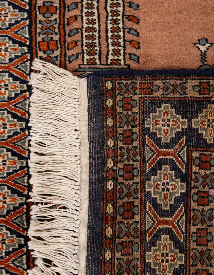 Detail image of 2' 7 x 4' 6  Hand Knotted Bokhara Oriental Wool Rug