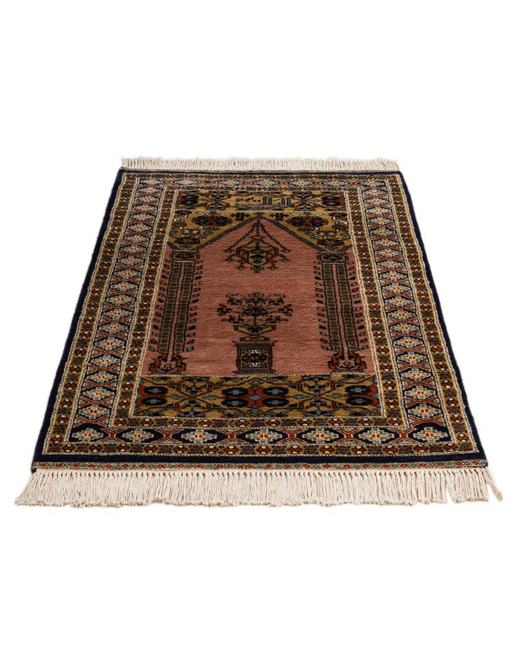 Detail image of 2' 8 x 4' 5 Hand Knotted Bokhara Oriental Wool Rug