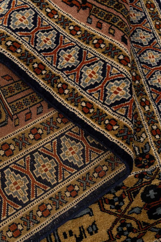 2' 8 x 4' 5 Hand Knotted Bokhara Oriental Wool Rug