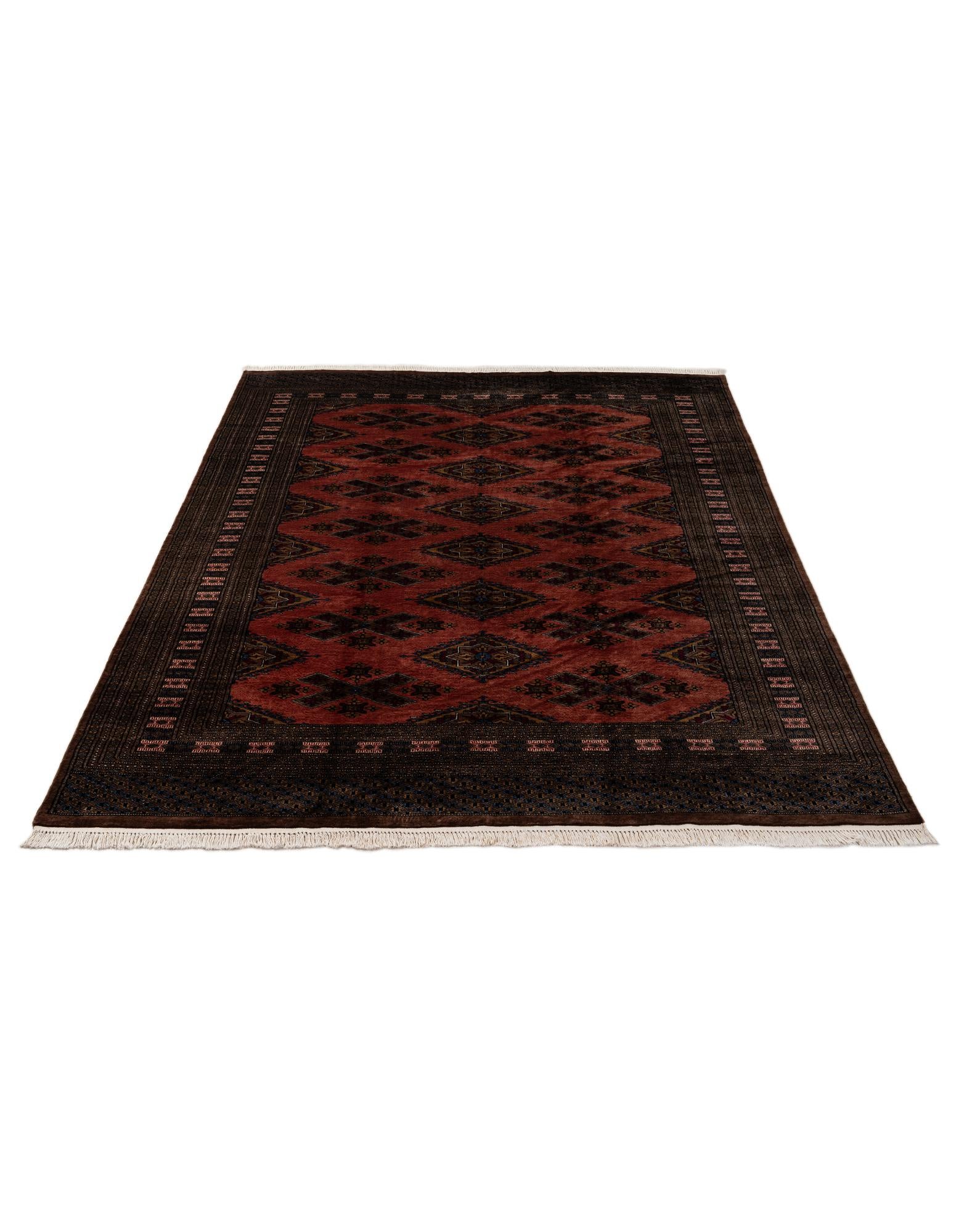 7' 4 x 10' 3 Hand Knotted Bokhara Oriental Wool Rug