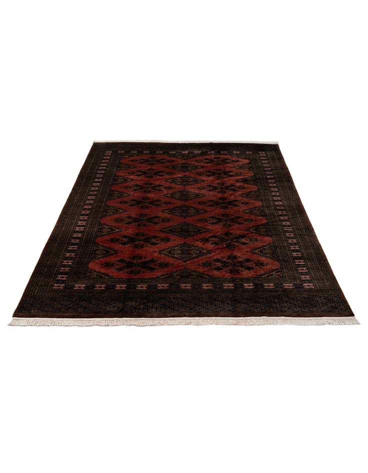 Detail image of 7' 4 x 10' 3  Hand Knotted Bokhara Oriental Wool Rug