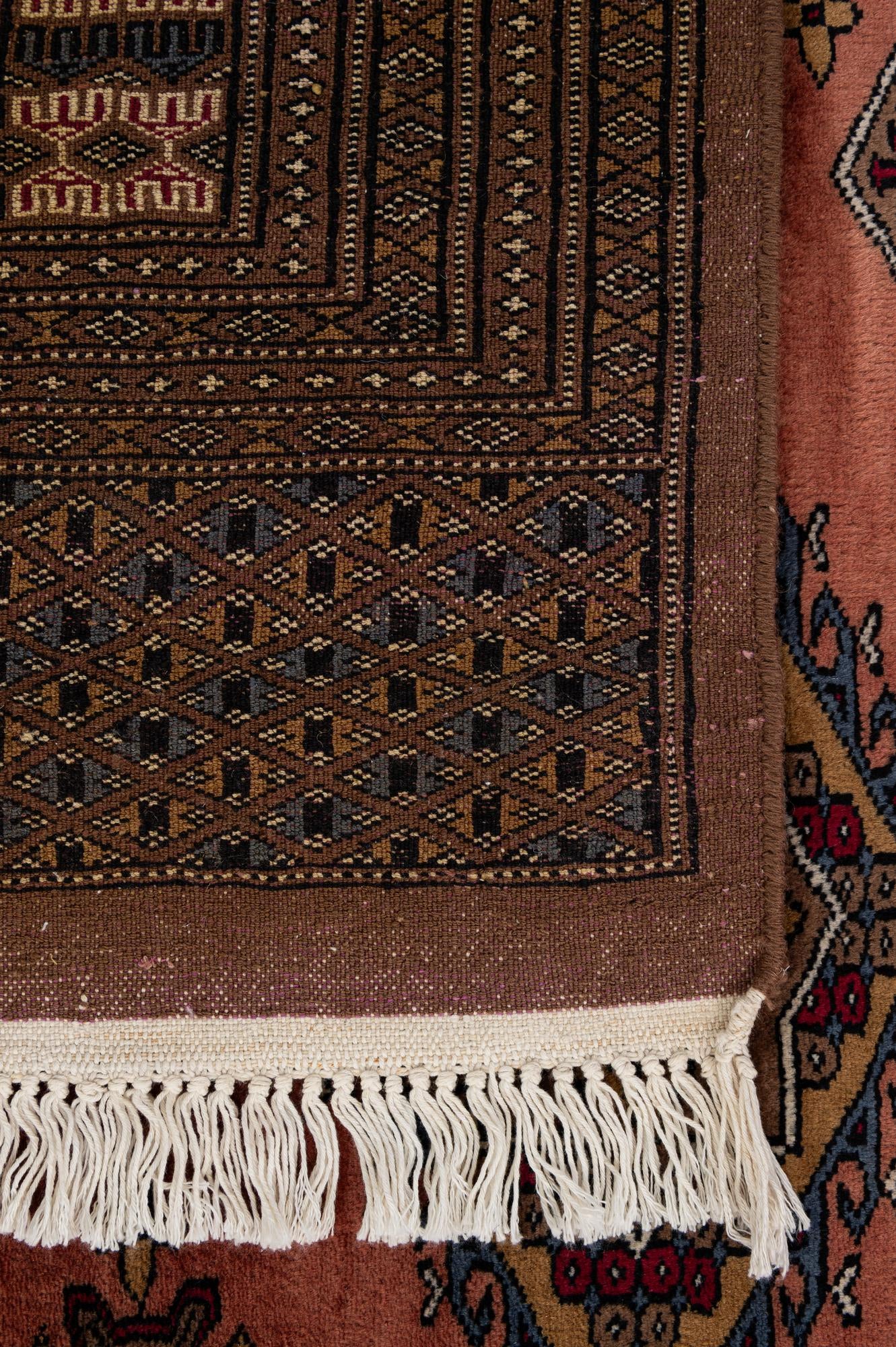 7' 4 x 10' 3 Hand Knotted Bokhara Oriental Wool Rug
