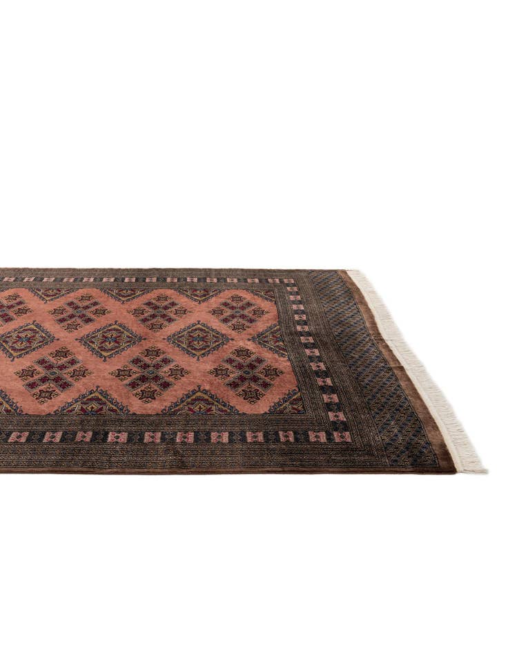 Detail image of 7' 4 x 10' 3  Hand Knotted Bokhara Oriental Wool Rug