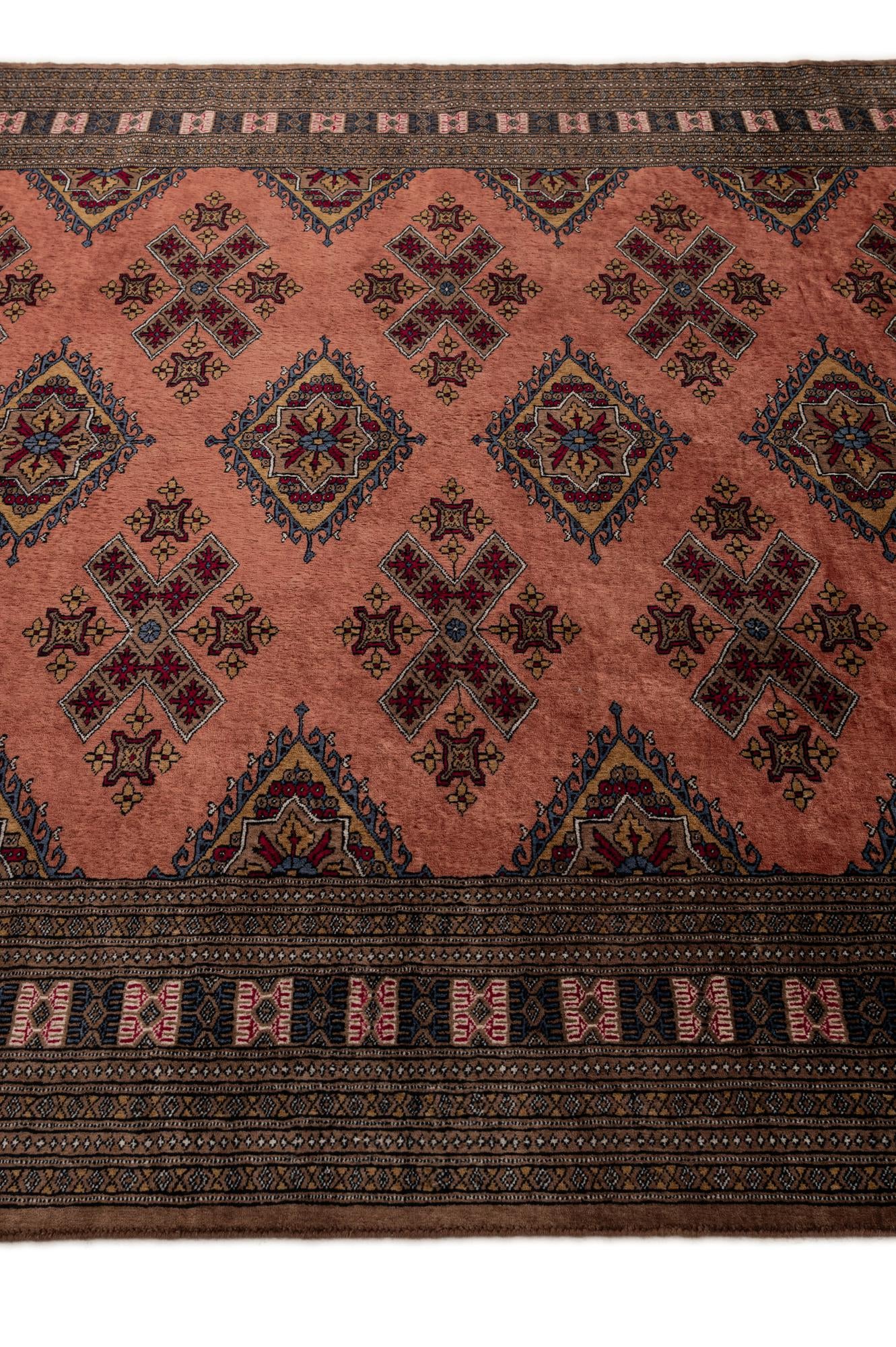 7' 4 x 10' 3 Hand Knotted Bokhara Oriental Wool Rug
