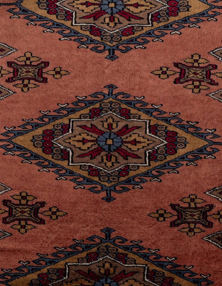 Detail image of 7' 4 x 10' 3  Hand Knotted Bokhara Oriental Wool Rug